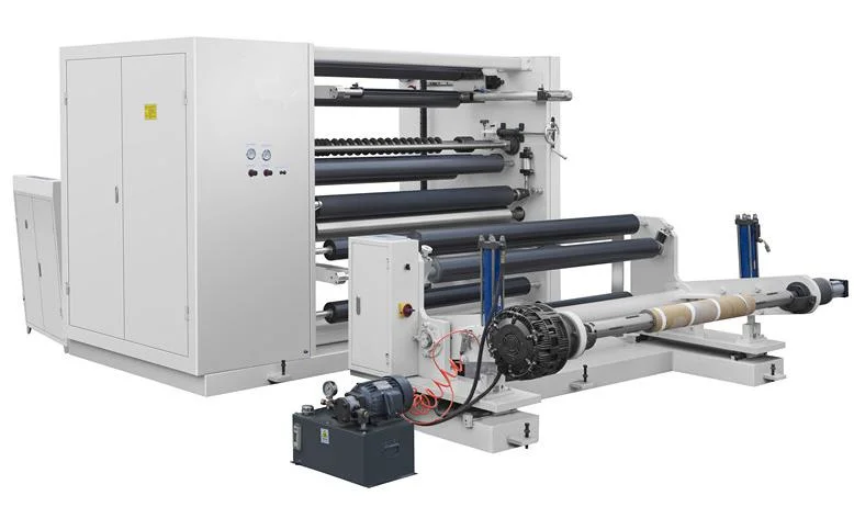 High Speed Craft Paper Jumbo Roll Slitting Rewinding Machine