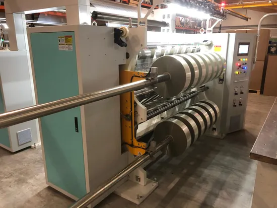 Высокоскоростная автоматическая этикеточная нетканая пластиковая пленка PE BOPP CPP Pet ПВХ Алюминиевая фольга Jumbo Roll Бумажный стаканчик Станок для резки бумаги